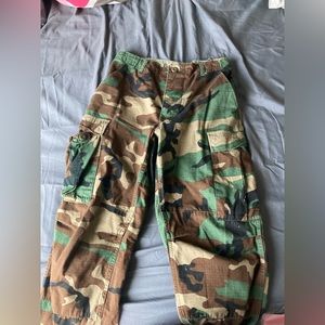 camo cargo pants